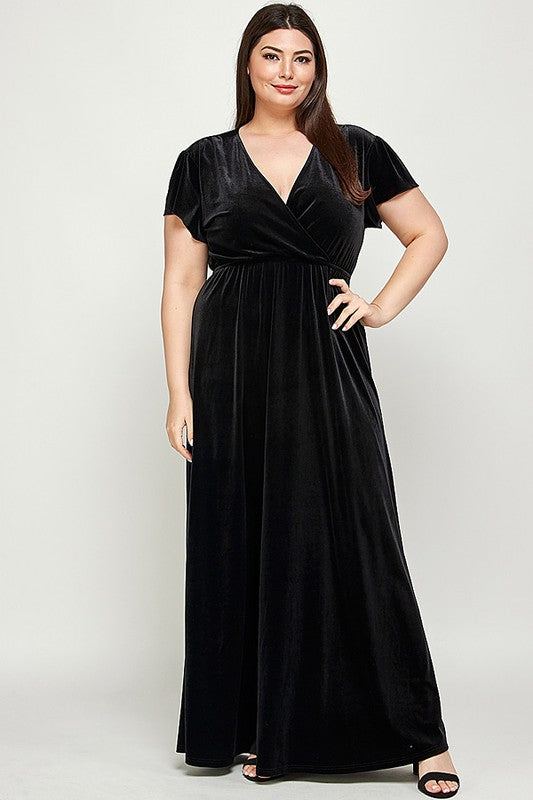 CURVE Velvet Maxi Dress