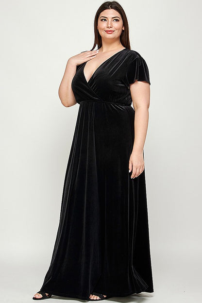 CURVE Velvet Maxi Dress