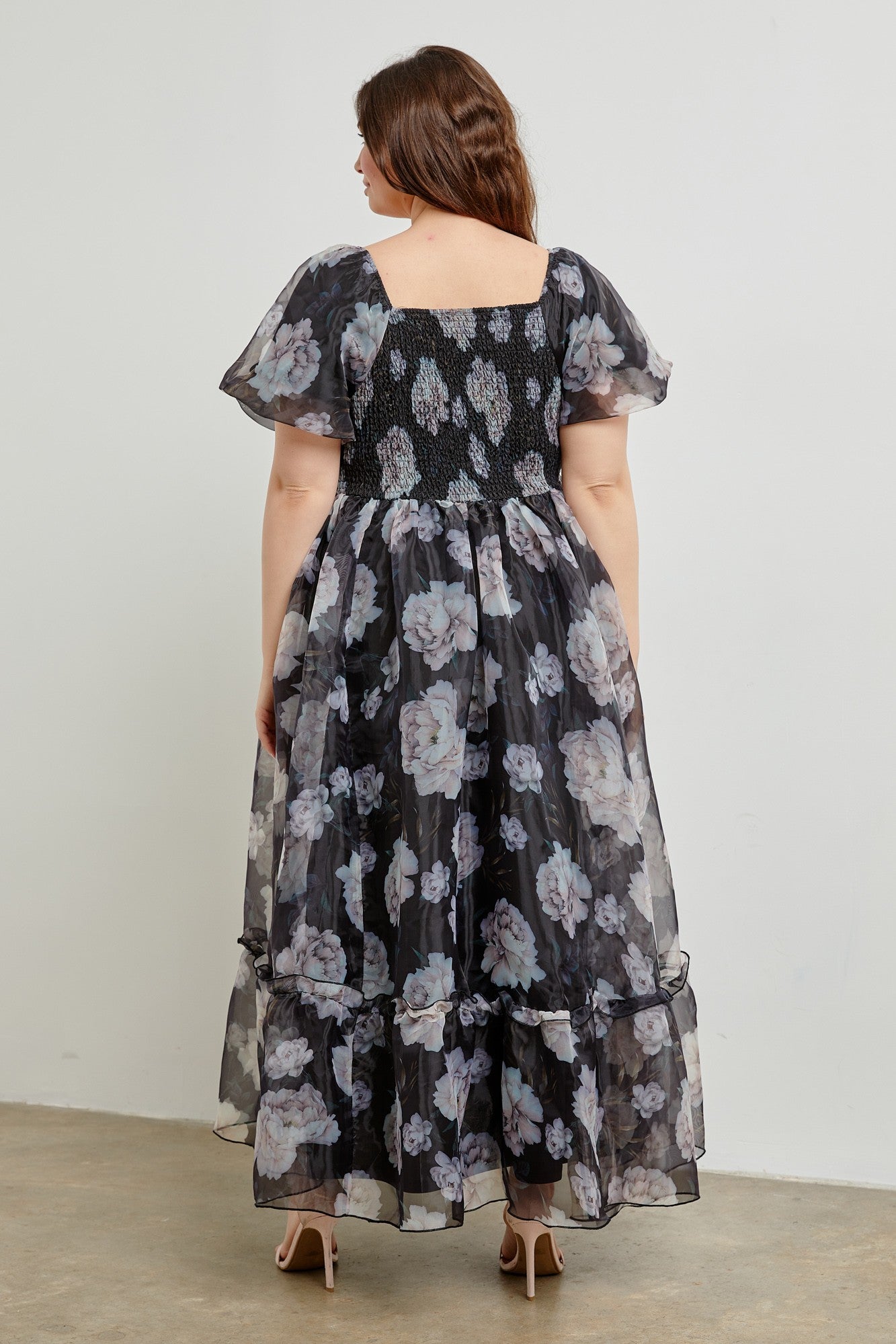 Raven Floral Maxi Dress (S-3X)