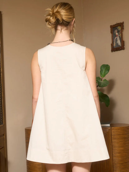 Gathered Neck Swing Dress