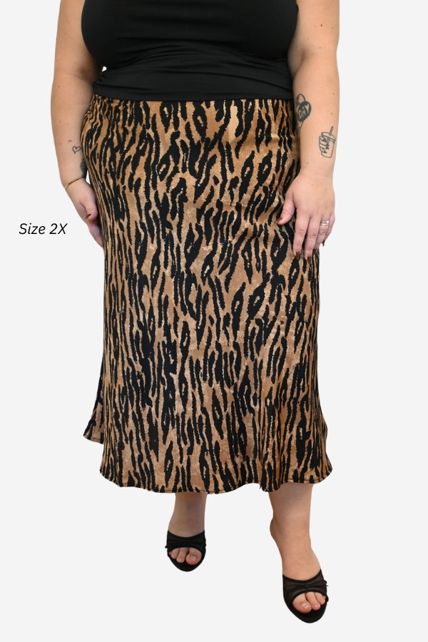 plus size animal print skirt work skirt winnipeg canada