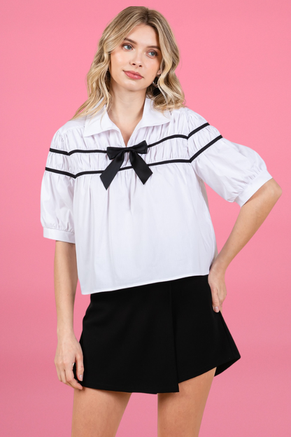 Plus size Bow top 