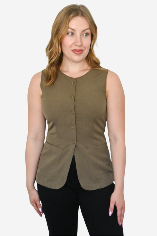 Button Front Vest