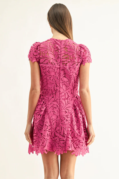 Cres Lace Mini Dress (XS-XXL)