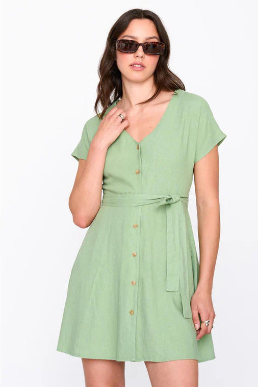 Linen Mini Dress