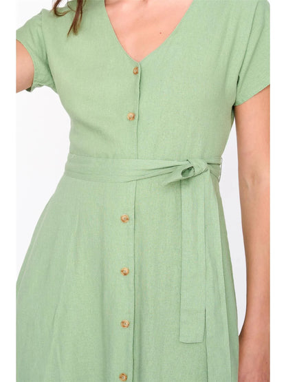 Linen Mini Dress