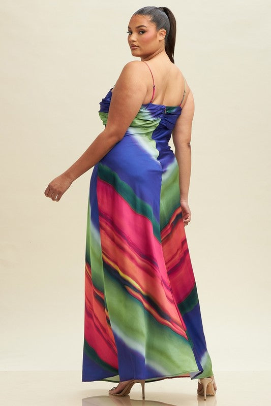 Rainbow Maxi Dress (S-2X)