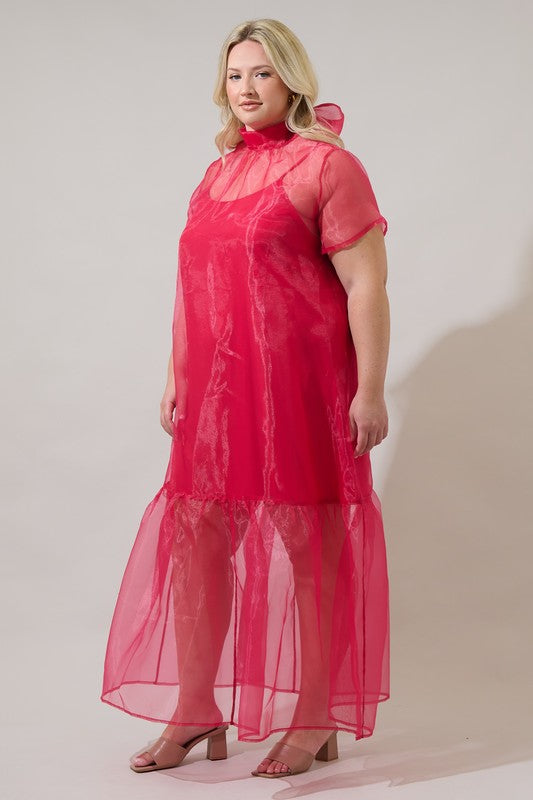 CURVE Organza Maxi Dress