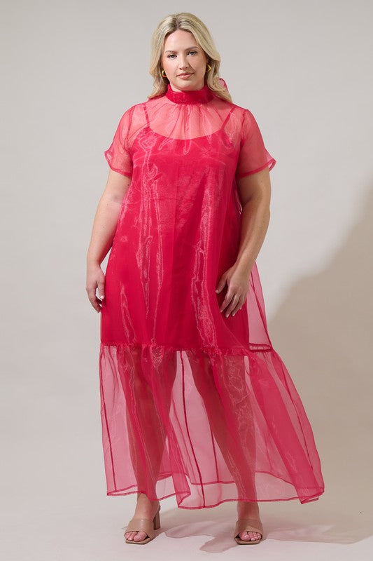 CURVE Organza Maxi Dress