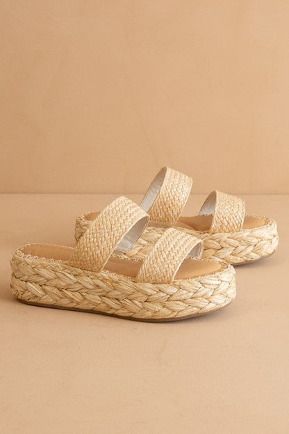 Marley Rattan Wedge Sandal