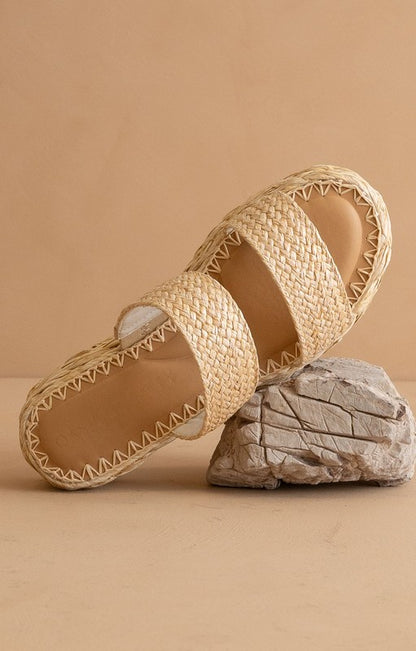 Marley Rattan Wedge Sandal