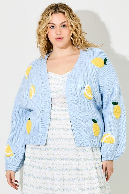 Lemon Cardigan (S-3X)