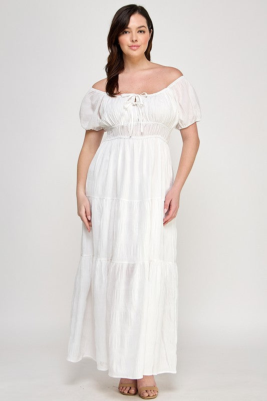 Crinkle Maxi Dress (S-3X)