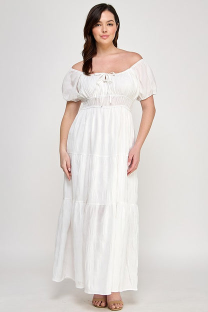 Crinkle Maxi Dress (S-3X)