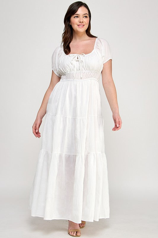Crinkle Maxi Dress (S-3X)