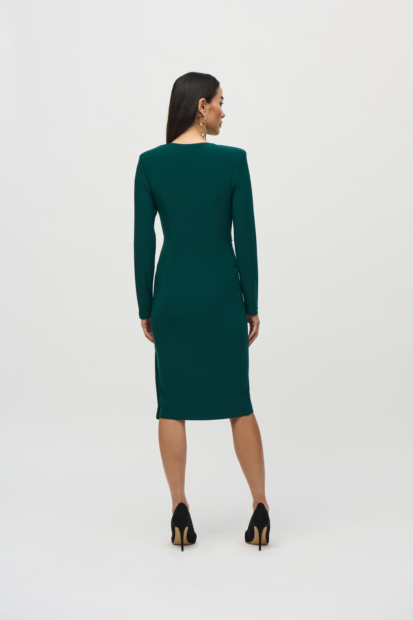 CURVE Silky Knit Wrap Dress