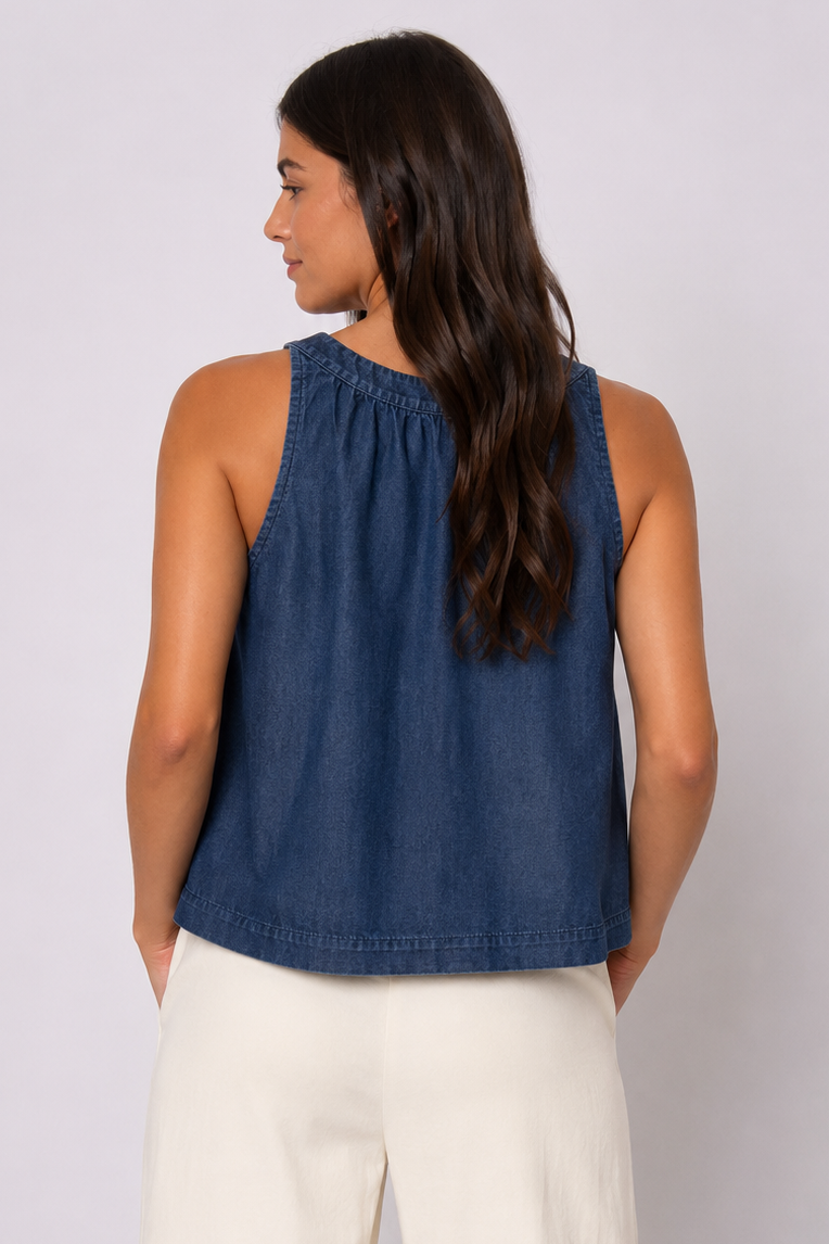 Karen Denim Top