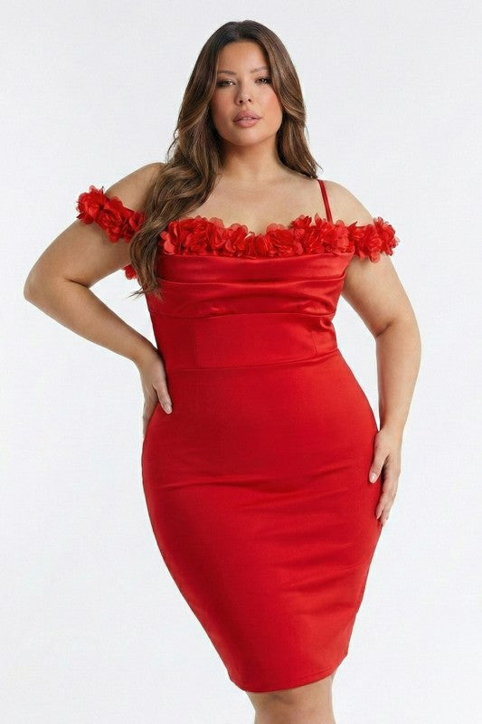 CURVE Rose Cocktail Dress