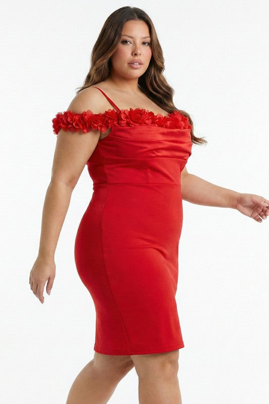 CURVE Rose Cocktail Dress