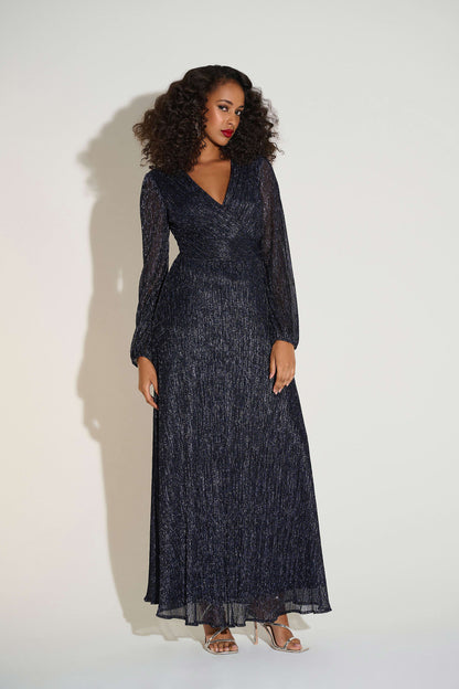 Lurex Long Sleeve Gown (6-22)