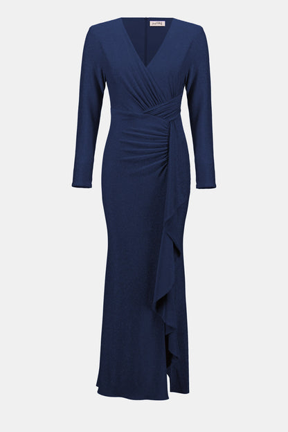 Shimmer Ruched Waist Gown (4-22)