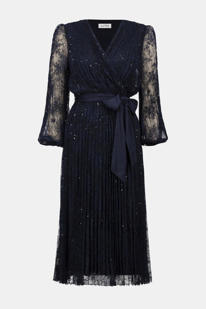 CURVE Lace Sequin Midi Dress