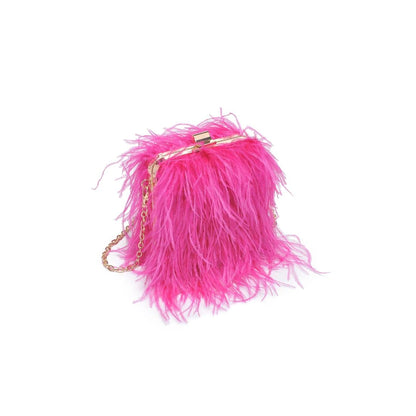 Hot Pink Feather Bag