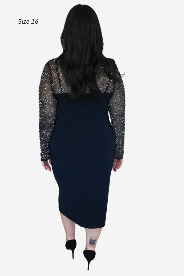 Embellished Silky Knit Dress (6-20)