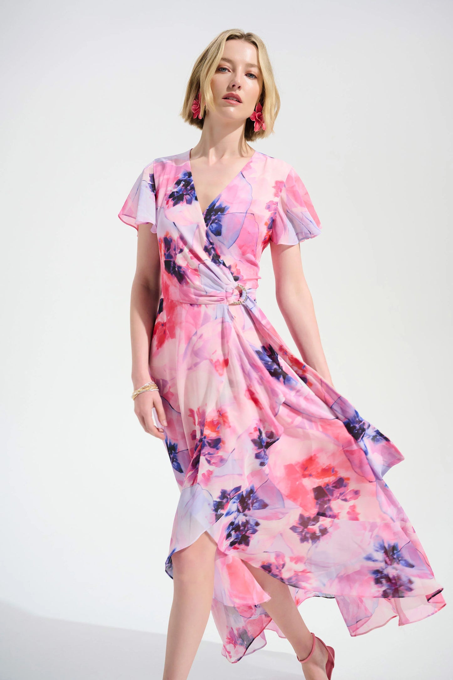 Chiffon Wrap Dress (4-22)