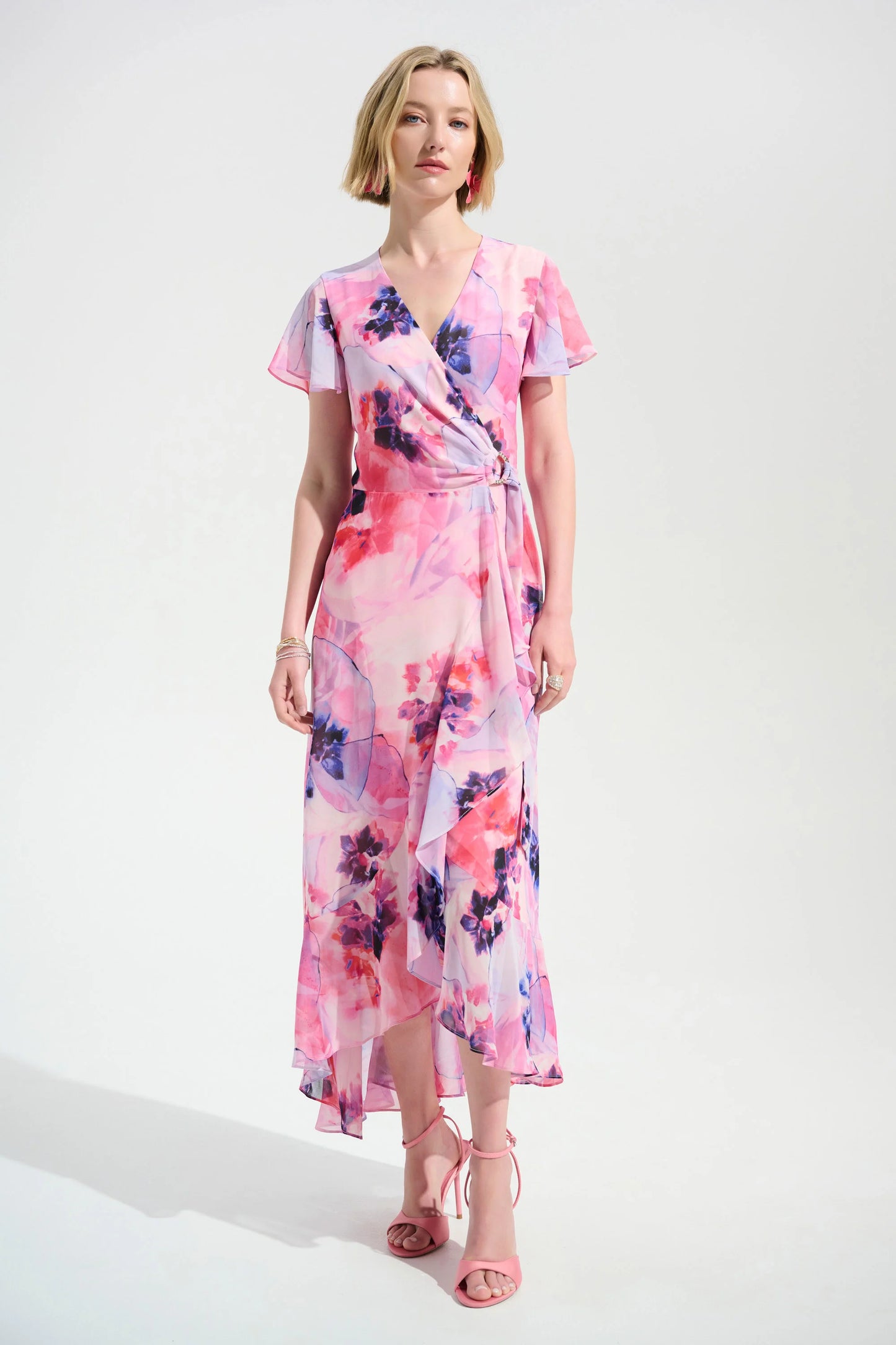 Chiffon Wrap Dress (4-22)