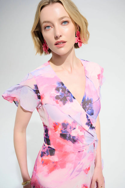 Chiffon Wrap Dress (4-22)