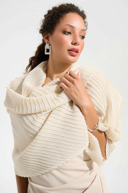 Pleated Rectangular Scarf