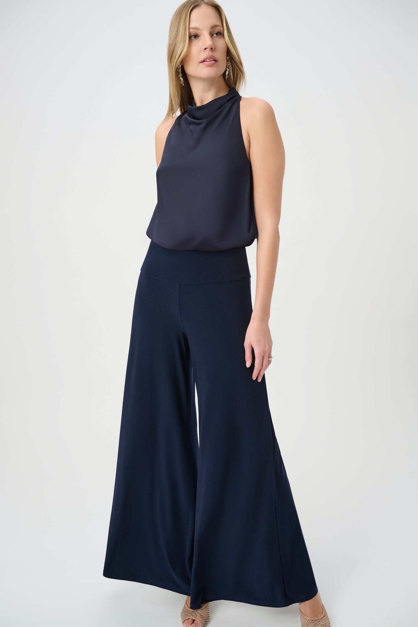 Satin Halter Jumpsuit (Size 2-22)