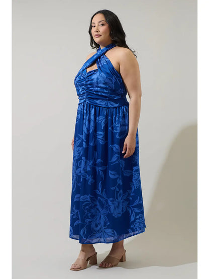 CURVE Floral Halter Midi