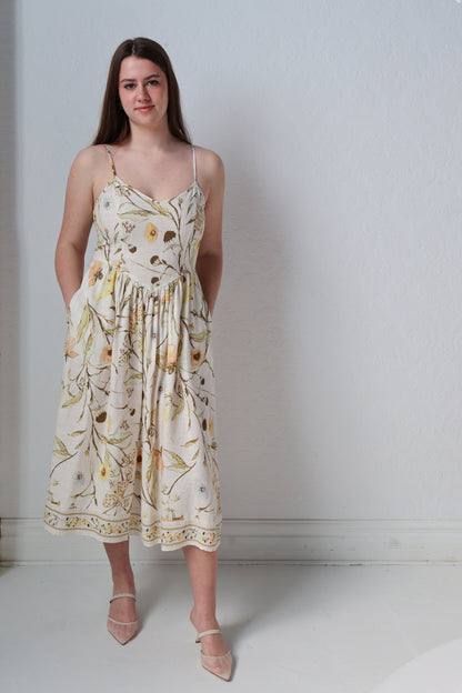 Vintage Garden Midi Dress (XS-2X)