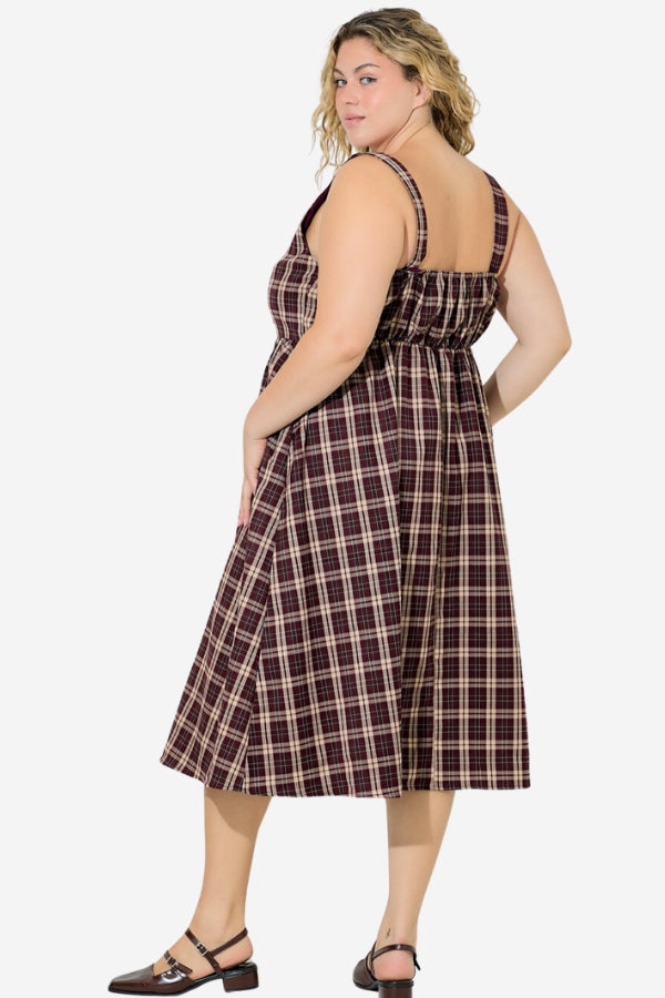 plaid dress, plaid bow dress, christmas party dress, plus size dress, winnipeg manitoba canada