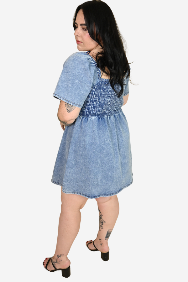 CURVE Denim Mini Dress