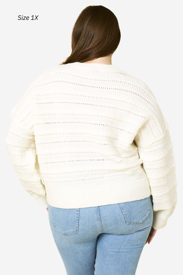 CURVE Open Knit Pullover