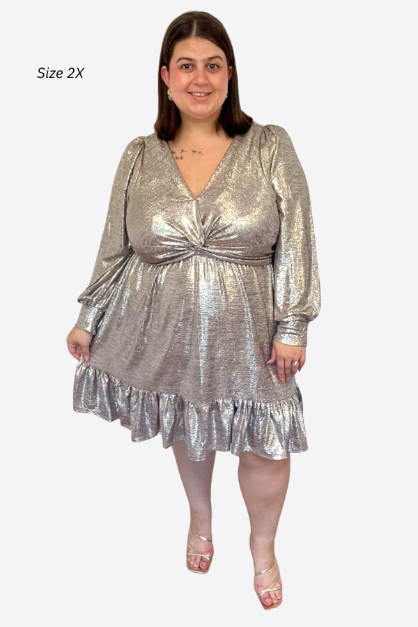 CURVE Champagne Mini Dress