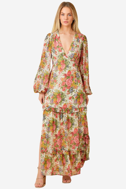 Wildflower Midi Dress (S-3X)