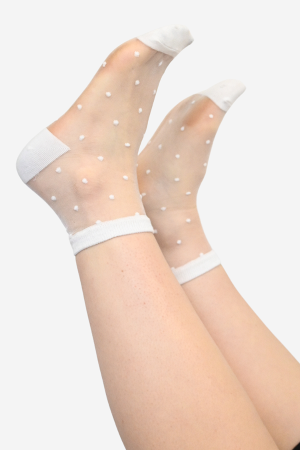 Polka Dot Sheer Socks