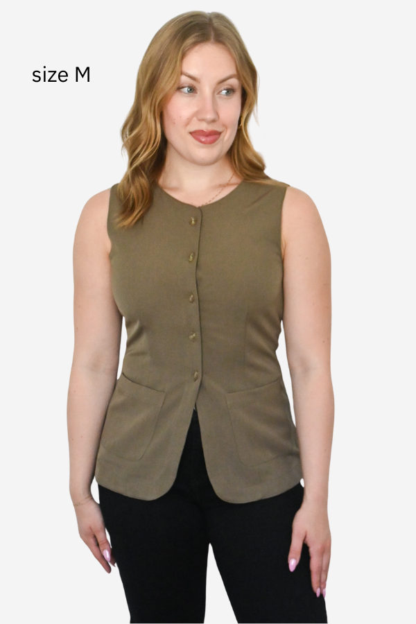 Button Front Vest