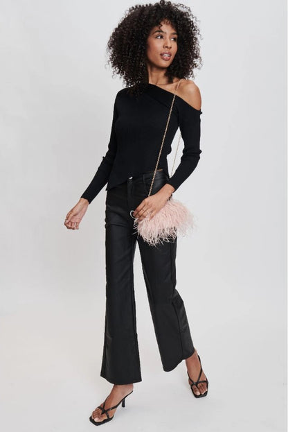 Light Pink Feather Bag