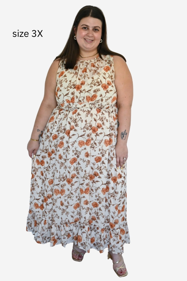 CURVE Floral Maxi Dress