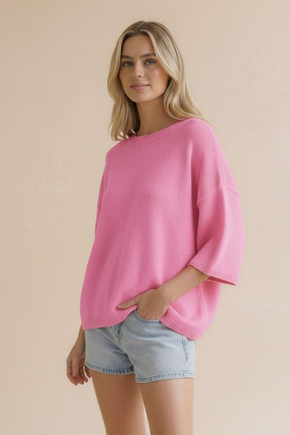 Short Sleeve Sweater (S-3X)
