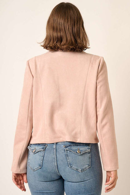 CURVE Faux Suede Moto Jacket