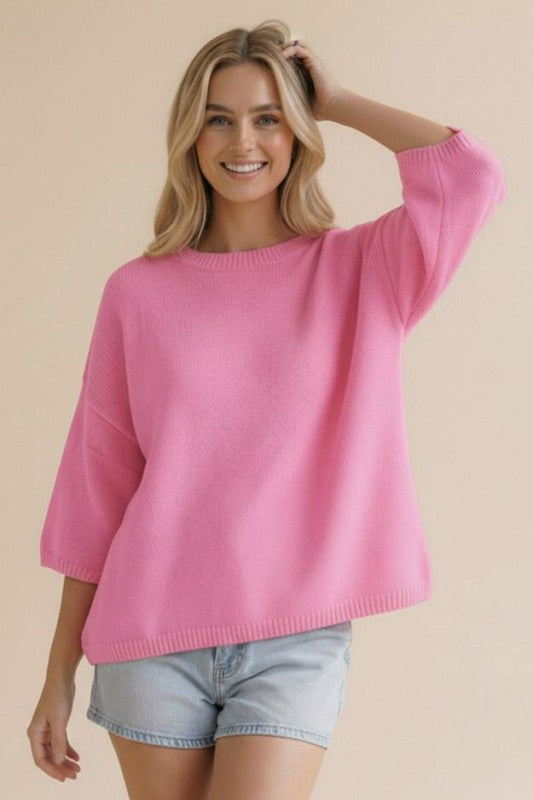 Short Sleeve Sweater (S-3X)