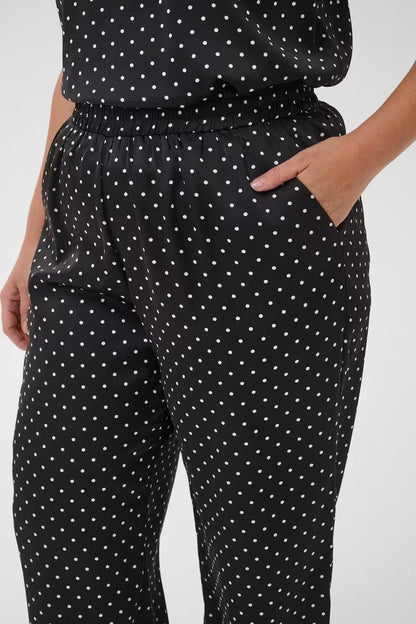 CURVE Polka Dot Satin Pants