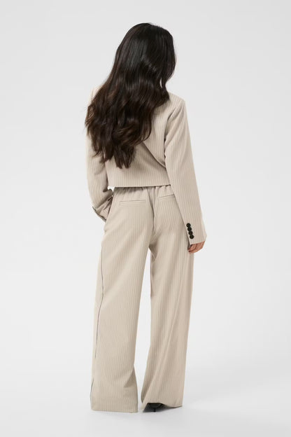 Pinstripe Cropped Blazer