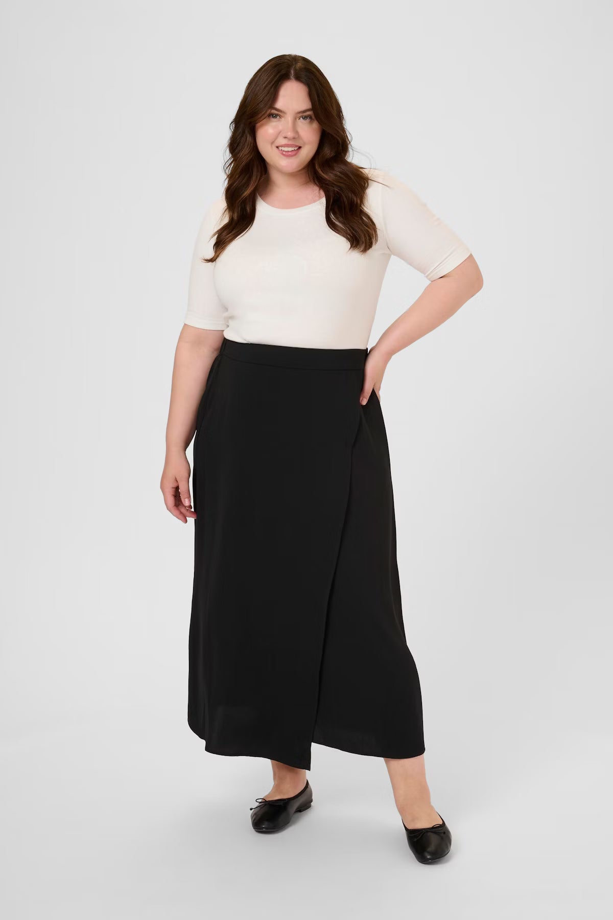 CURVE Ellis Faux Wrap Skirt